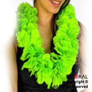 COLLAR HAWAIANO GRANDE FLUO VERDE x 1